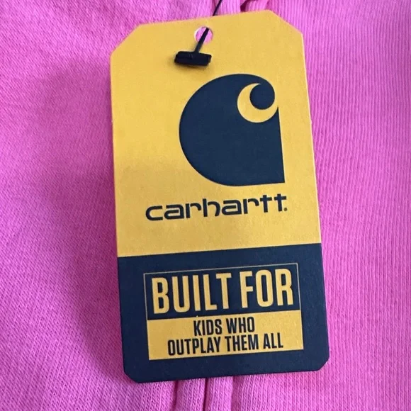 Carhartt Bright Pink Kids zip up one Piece - Picture 3 of 7